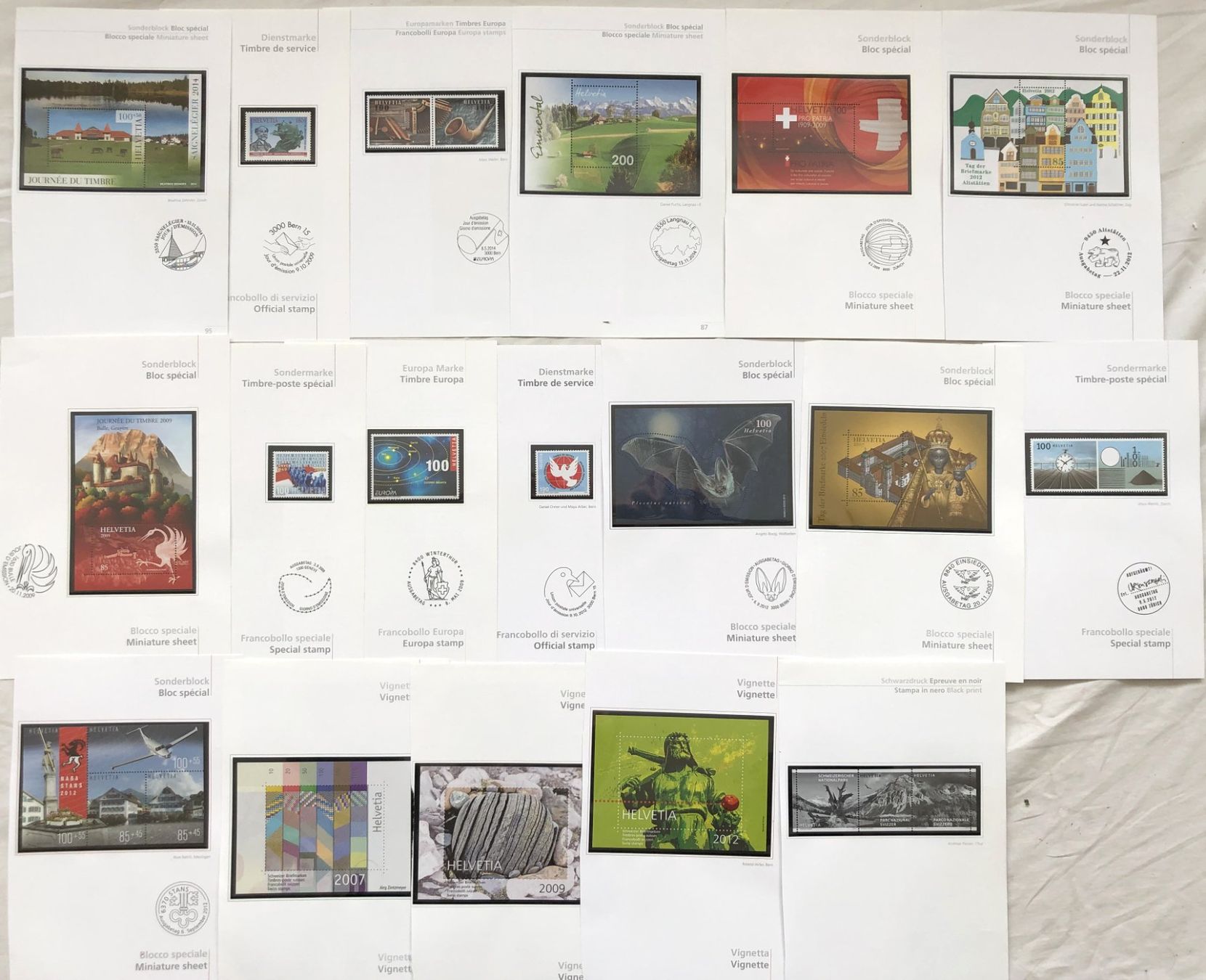 Tutti i francobolli: Schweiz - Briefmarken - Blocks** und Vignetten – Nuovo (secondo la descrizione) da Schaffhausen venduto da durruti