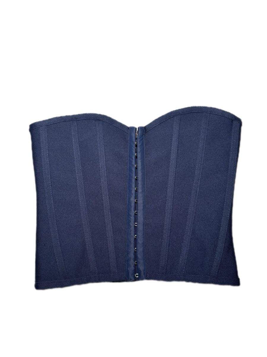 Bershka Top: PrettyLittleThing - Corset Top Navy – Nuovo (secondo la descrizione) da Zürich venduto da CBN_Fashion