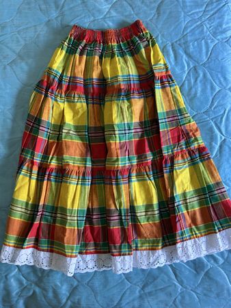 Colorful traditional skirt from the island of Martinique