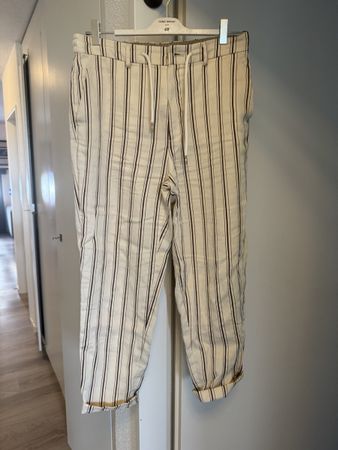 Mason's Leinenhose, Grösse 44, beige gestreift, Sommer