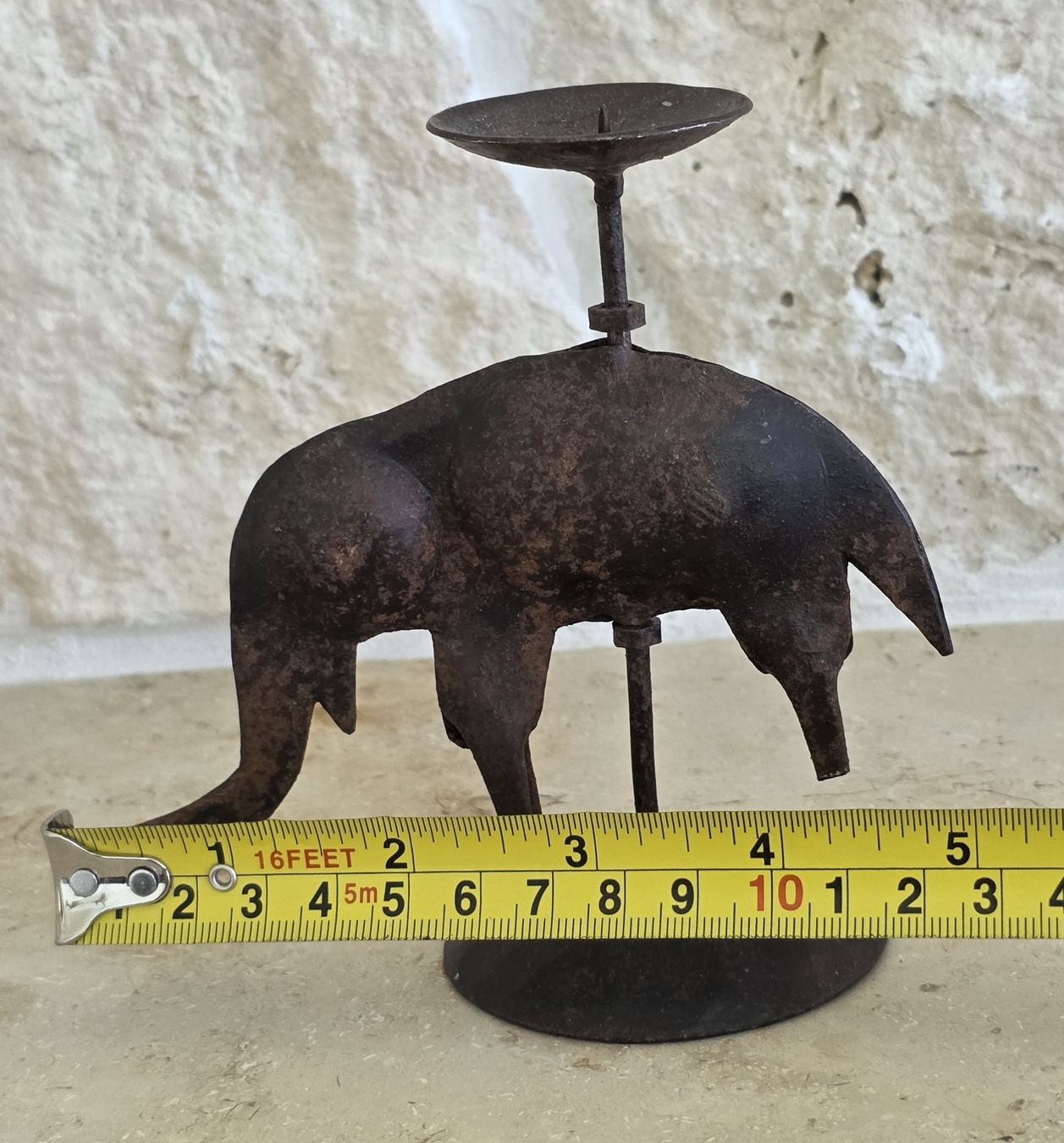 Kerzenständer: Kerzenständer Elefant Metall rostig  – Gebraucht aus Rheinsulz von Gilea 5