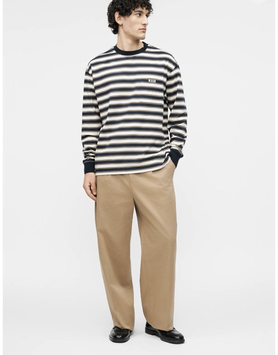 MSGM Maglioni & Felpe: MSGM Blue Crew Neck Striped T-shirt S – Usato da Zürich venduto da Ralph12345 4