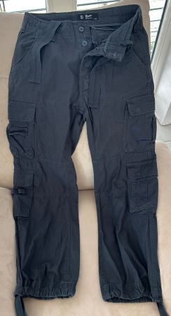 Brandit Vintage Pure Cargohose farbe Anthrazit Große M