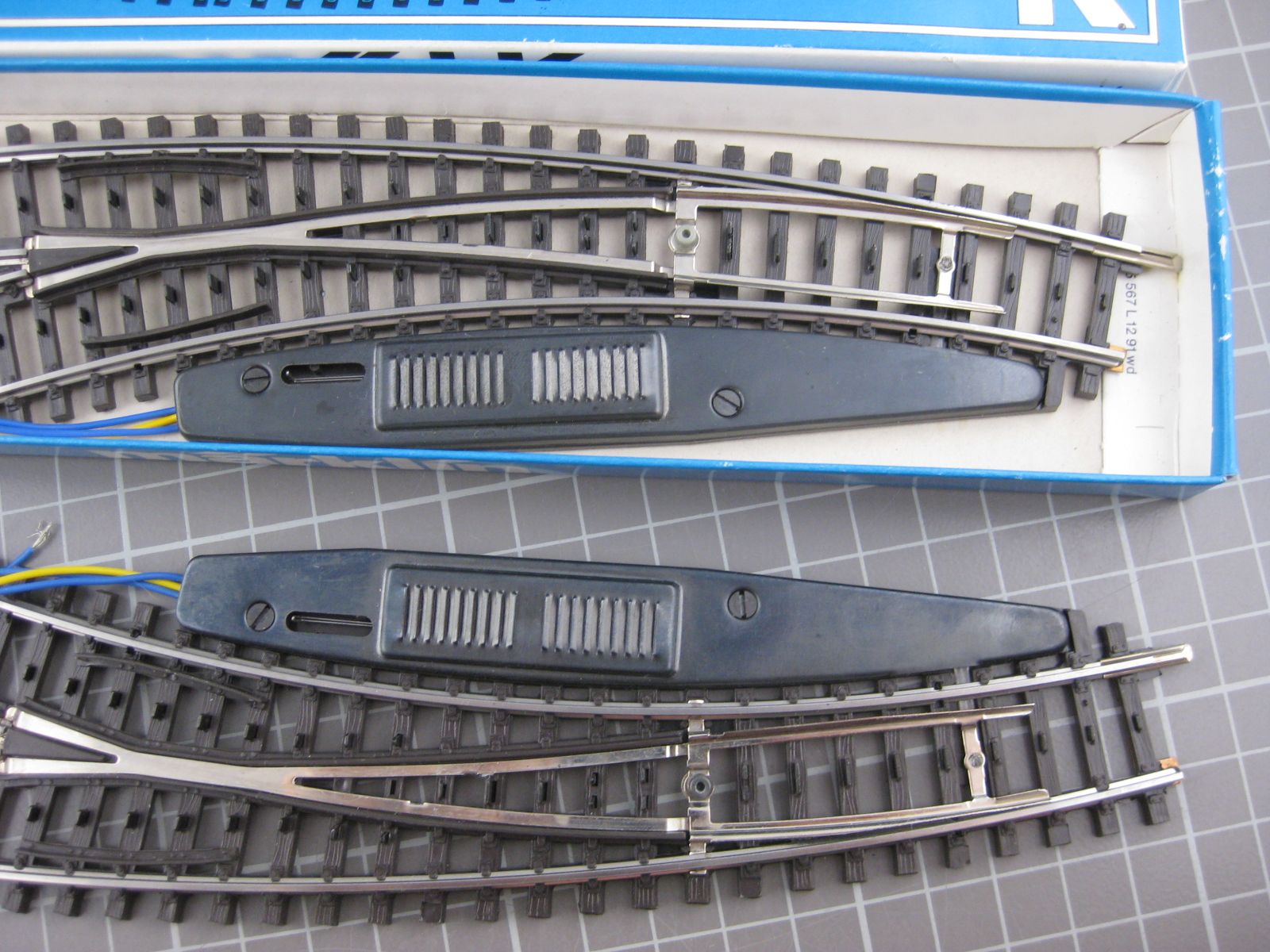 Märklin Trains électriques: Märklin K-Gleis 2267 Bogenweichenpaar – D'occasion à Malters par Marosko 2
