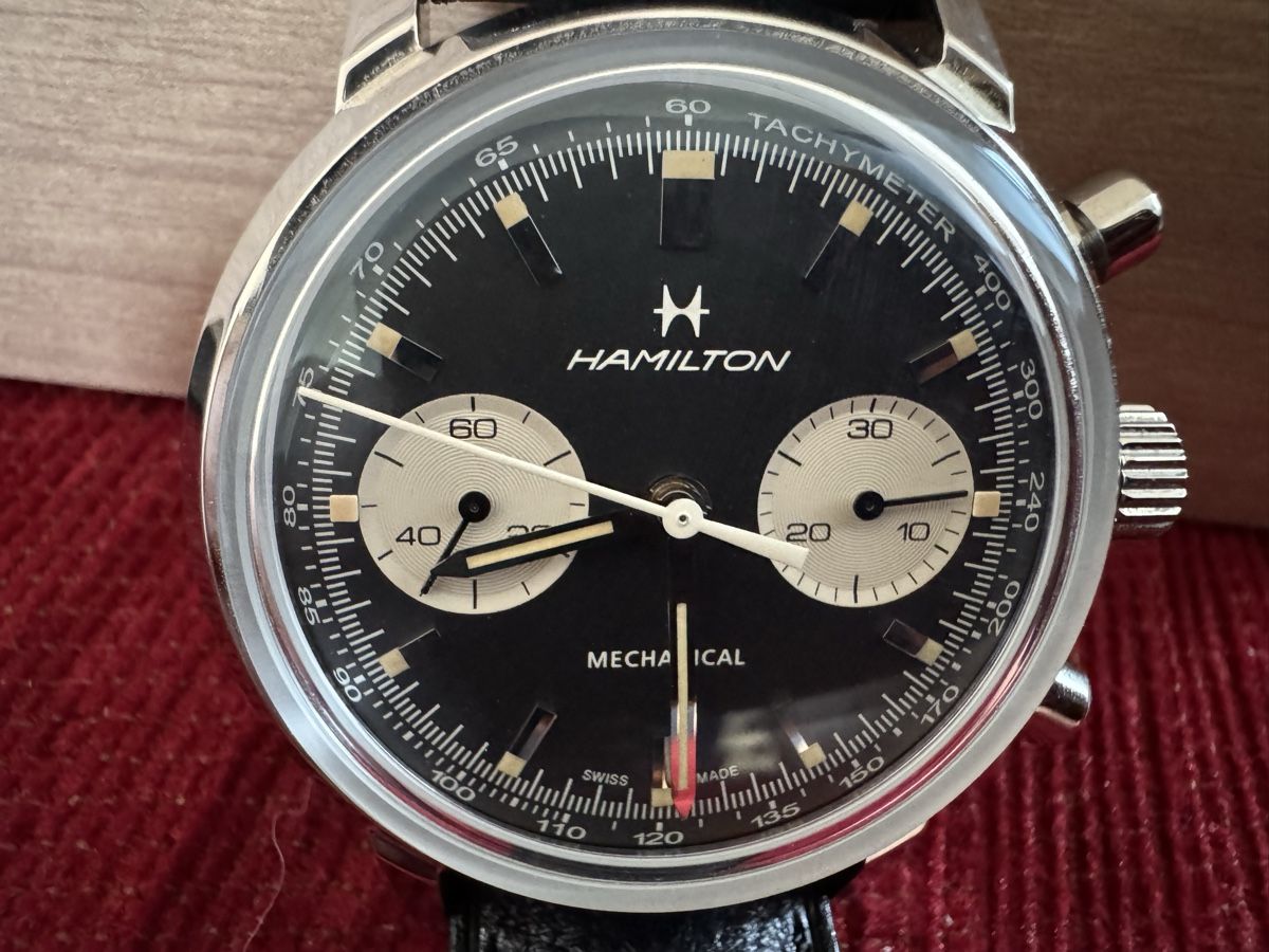 Hamilton Orologi: Hamilton Retro Chrono Handaufzug – Nuovo (secondo la descrizione) da St. Gallen venduto da Gullygully 4