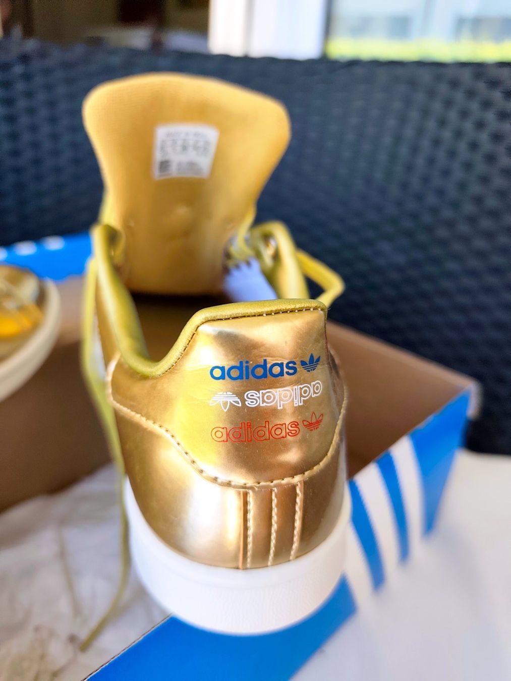 Adidas Scarpe da uomo: Adidas Stan Smith Gold Gr. 38 Brandneu – Nuovo e nell'imballaggio originale da kloten venduto da Docsgirl 5