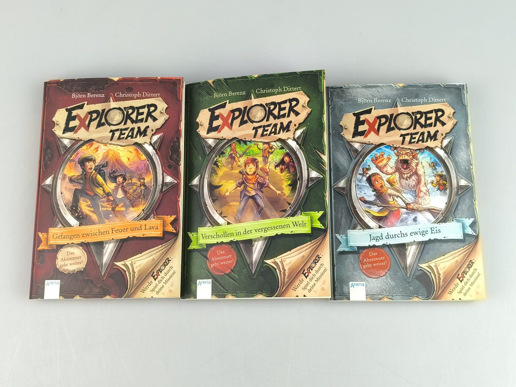 Bücher: Explorer Team 3er Buch-Set | Bände 1-3 mit Rätsel-Heften – Gebraucht aus Rüti ZH von Restwert_Rueti_ZH