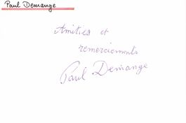 Paul Demange 1901-83 Autogramm signiert Karte 10x15cm