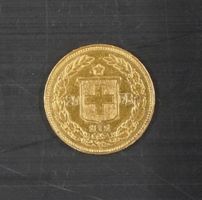 Goldvreneli 20 Franken Jahrgang 1891