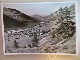 3 Karten s/w (o. Frankatur) Zuoz+Alp Grüm+Rosegtal (Engadin)