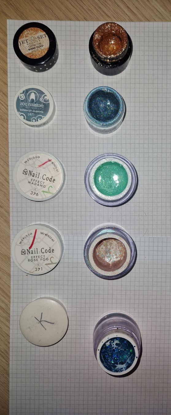 Unghie finte: 7x Nagelgel mit Glitzer gebraucht – Usato da Etzwilen venduto da mue_mm76