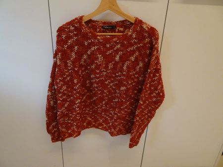 Warmer Strickpulli rot von Jean Pas by Takko Gr. S - 260223