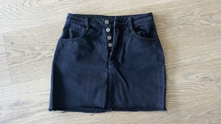Denim black skirt size S