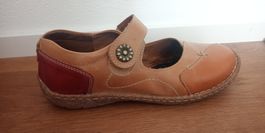 Verspielte Leder Halbschuhe Ballerinas 39 zu Nile Neosens