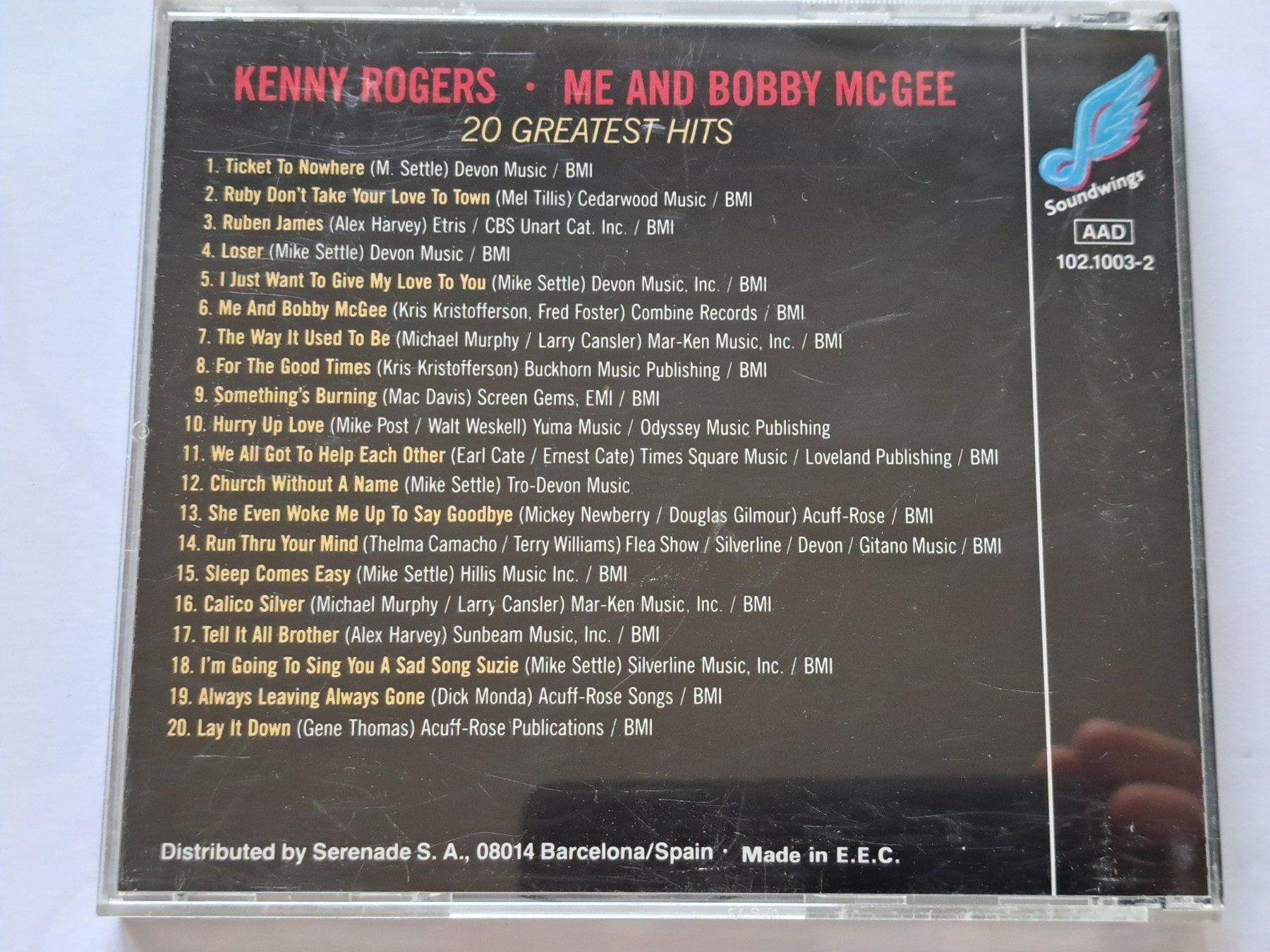 CD: CD Kenny Rogers - Me and Bobby McGee – Usato da Pully venduto da bro_n52j 1