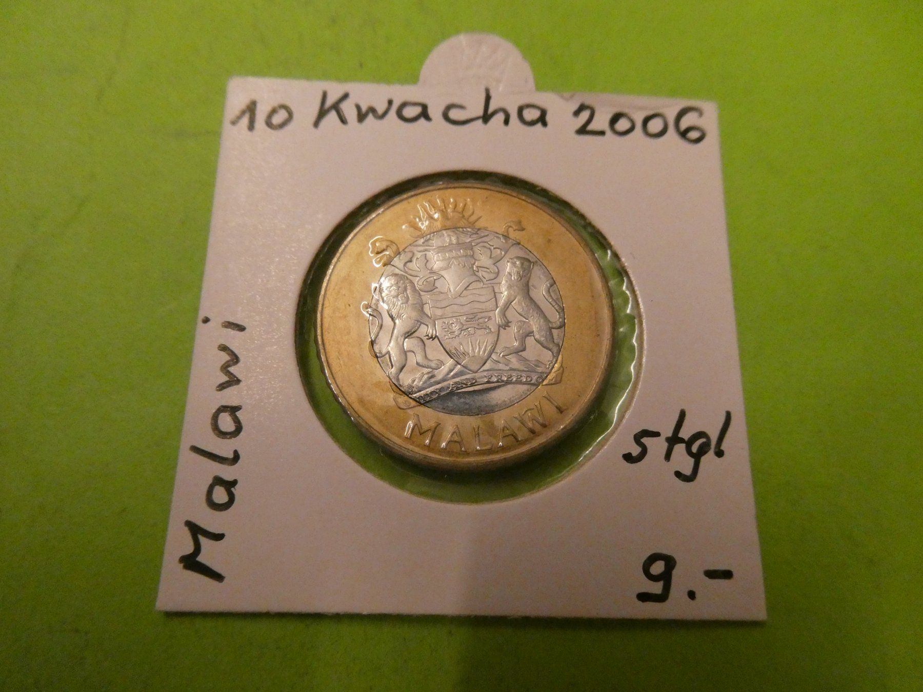 Tutti le monete: Malawi 2006, 10 Kwacha    stgl. – Usato da Hinterforst venduto da Rohusri