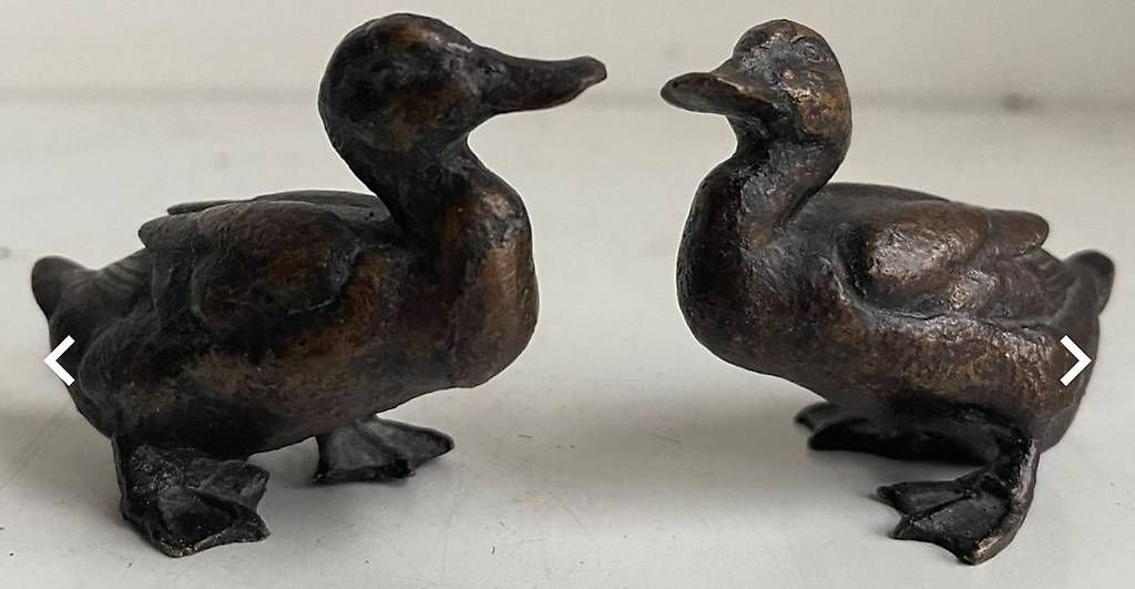 Statuette: 2 Enten aus Bronze – Usato da Bern venduto da Cogo03