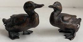 2 Enten aus Bronze