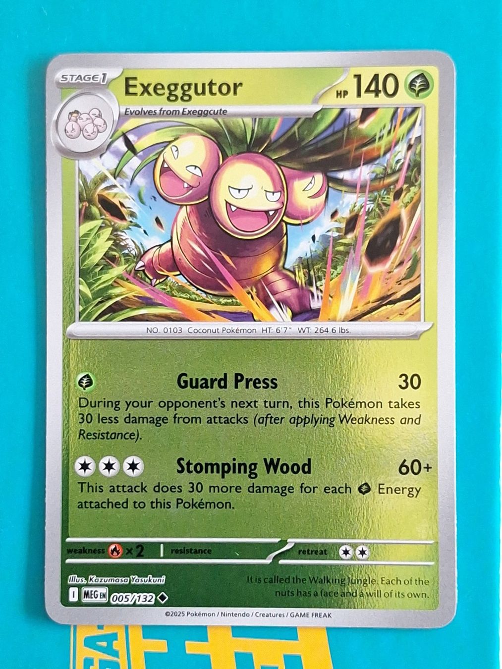 Pokémon Sammelbilder & Trading cards: Exeggutor - Reverse Holo Pokemon Mega Evolution #1.8 – Gebraucht aus Altstätten SG von GGsGameshop