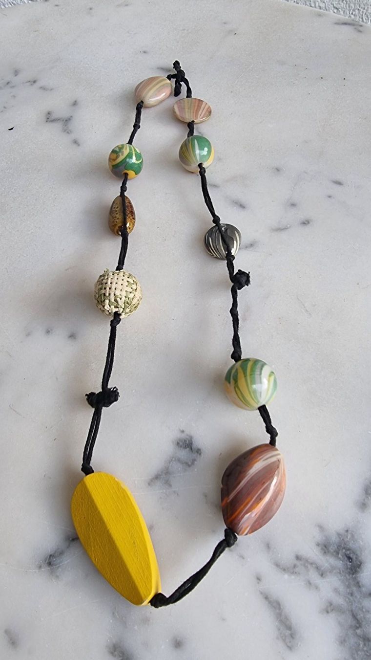 Ketten: Bunte Halskette, Sommerkette, Statementkette, Boho Kette 222 – Gebraucht aus Wald ZH von Martin79 2