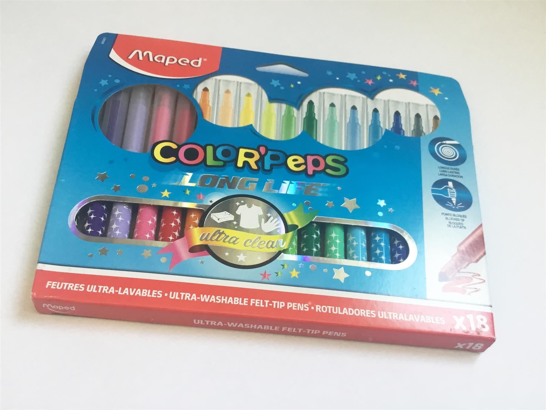 Stifte & Marker: Filzstifte 18er-Pack, Maped COLORPEPS – Neu und originalverpackt aus St. Gallen von cointec 7