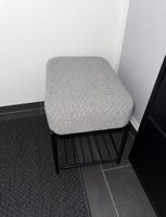 Westwing Bouclé-Hocker Milou mit Ablagefläche