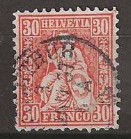 CH033 - Helvetia assise no 33 obl.