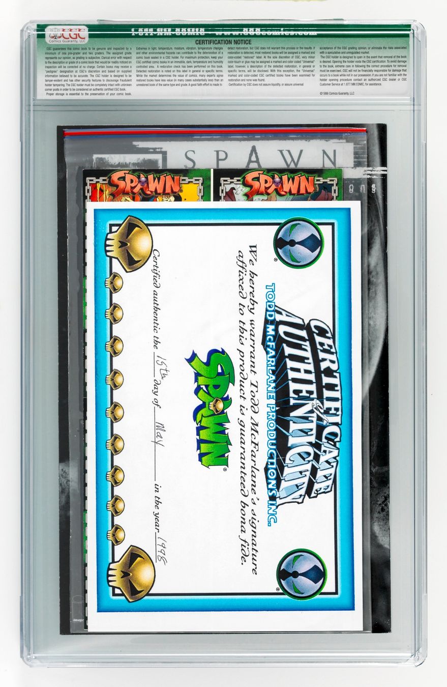 Fumetti: SPAWN #1 /BLACK & WHITE CGC 9.2 - SIGNIERT v. McFarlane /COA – Nuovo (secondo la descrizione) da St. Gallen venduto da kobayashi-maru 3