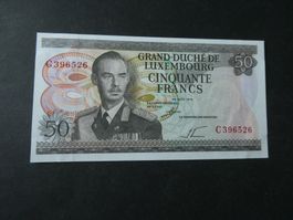 Luxemburg 1972, 50 Francs   - ungefaltet