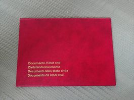Mappe für Zivilstandsdokumente