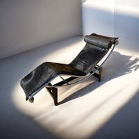 Original 1960er Cassina LC4 Liege Nr.1017