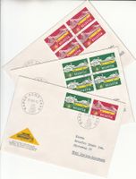 SBK 314 - 315 auf 3 Briefen ST NABRA 1965