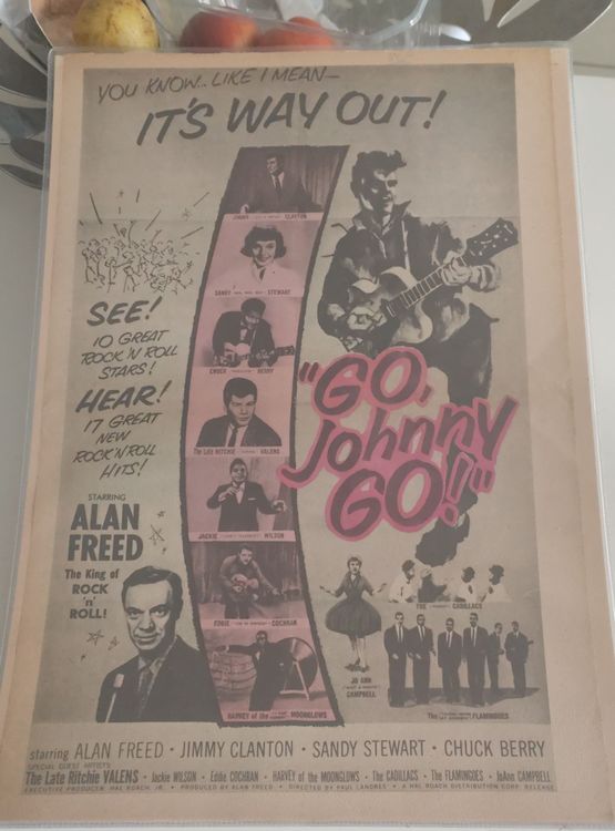 Affiche Originale du Film 'Go, Johnny Go!' Vintagen (D'occasion) à ...