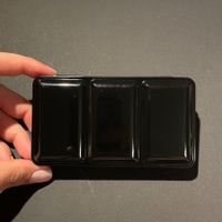 NEU: Aquarellkasten leer inkl Näpfch. schwarz Künstlerbedarf