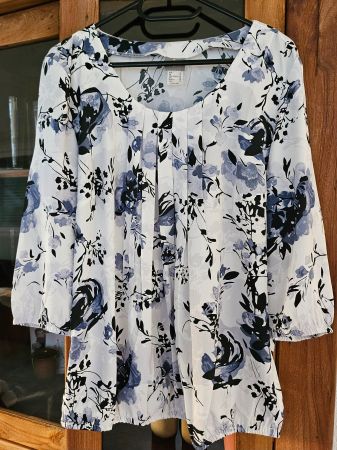 Top/Bluse Chiffon Blumen ,Fairlady,Gr.42,NEU
