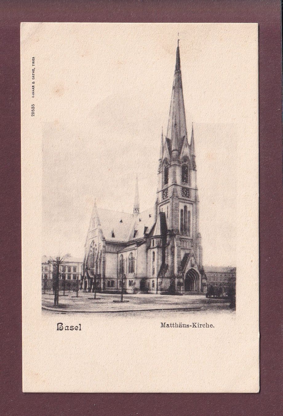 Cartes postales: BASEL - Matthäus-Kirche – D'occasion à Pully par nicecards