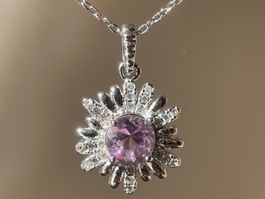 Amethyst-Blüte-Anhänger