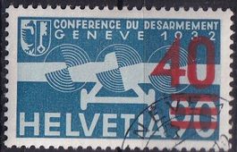 Flugpost F24a (hellroter Aufdruck)Befund, SBK 800.-+++