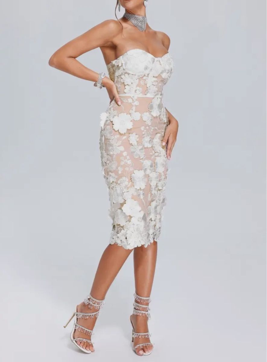 Vestiti: Robe bustier fleurie, idéale pour vos sorties élégante – Nuovo (secondo la descrizione) da Lausanne venduto da mel_kcp6 3