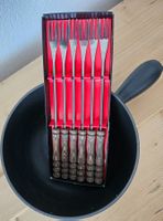Fondue Caquelon mit Gabel-Set