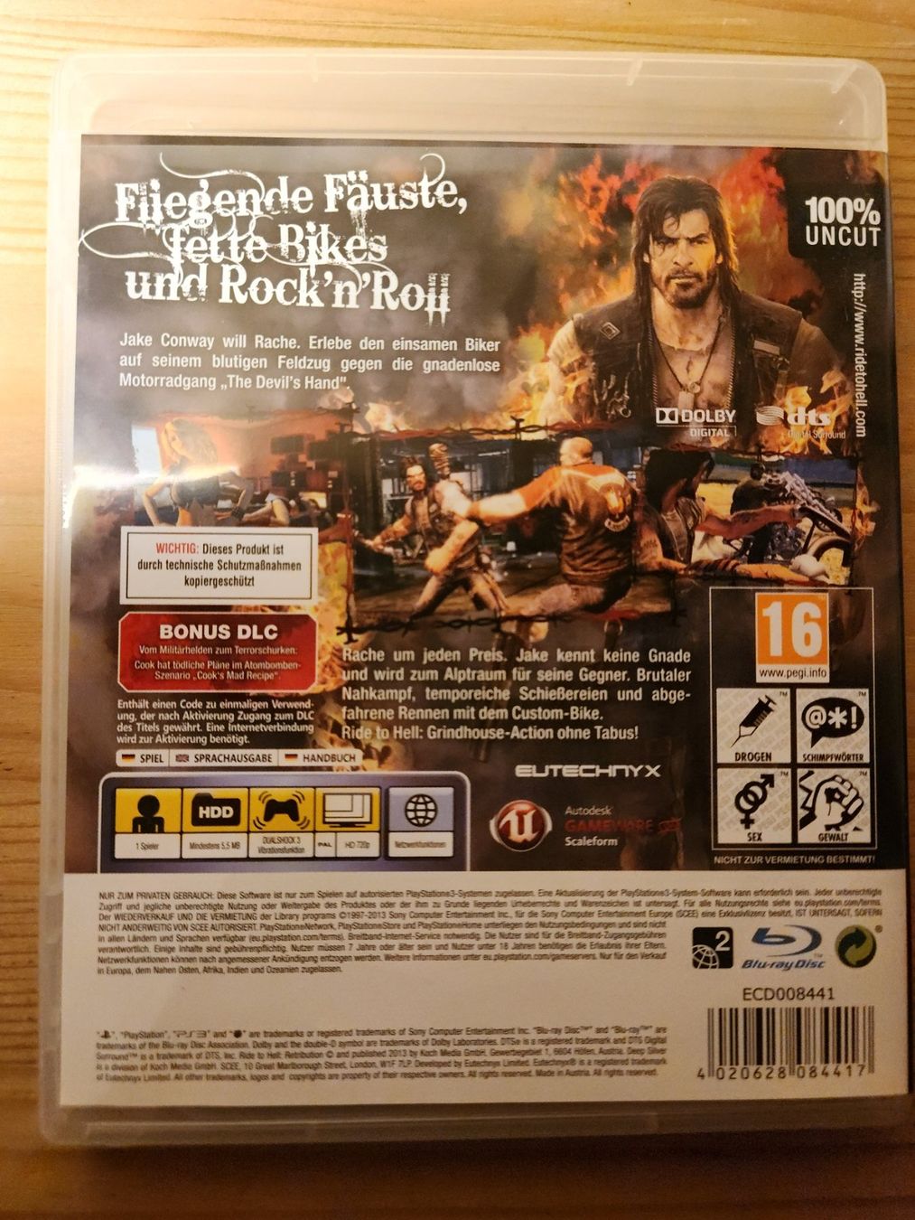 Jeux: PS3 - Ride To Hell - Retribution – D'occasion à Kandergrund par BSD83 1
