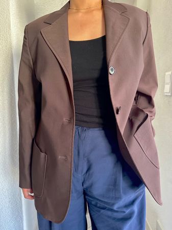 Vintage Oversize Blazer Braun