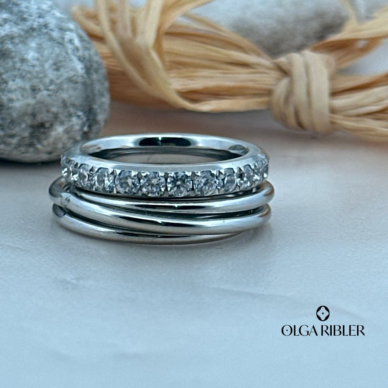 Olga Ribler Ringe: Edelstahl Ring Set Grösse 58 – Neu (gemäss Beschreibung) aus Luzern von byolgaribleroutlet 5