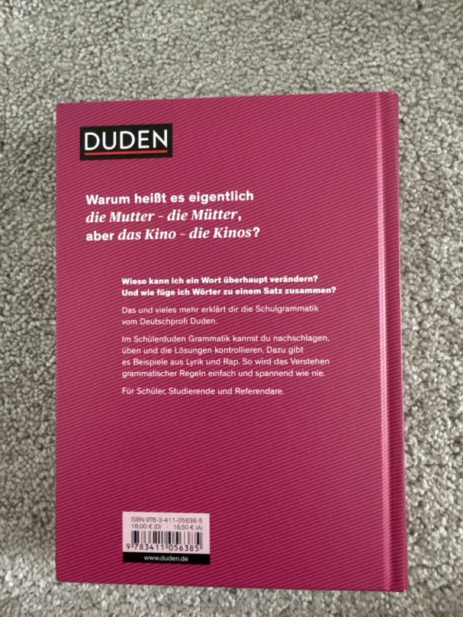 Bücher: Schülerduden Grammatik – Neu (gemäss Beschreibung) aus Wil SG von lehrmittel_literatur 1