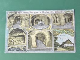 Quarzsandbergwerk Buchs (Kt. Zürich) 1910 gestempelt