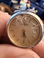 Tissot Seastar Armbanduhr silberfarben Glas defekt