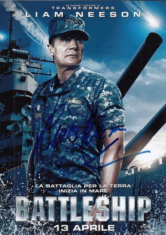 Autografi: BATTLESHIP Liam NEESON / AUTOGRAMM – Usato da Egg b. Zürich venduto da Dbunny