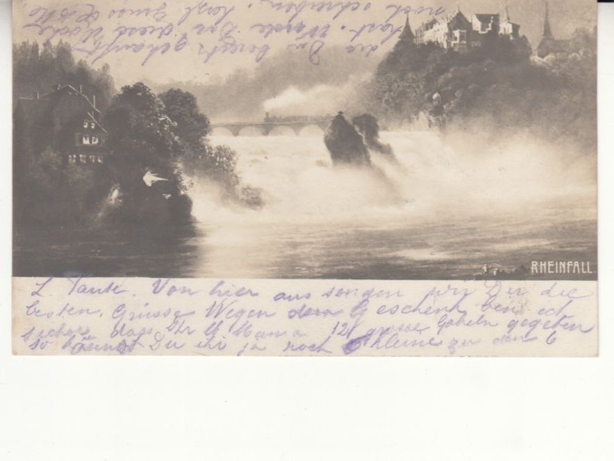 Cartoline postali: Rheinfall 1906 – Usato da Bürglen TG venduto da StampGraf