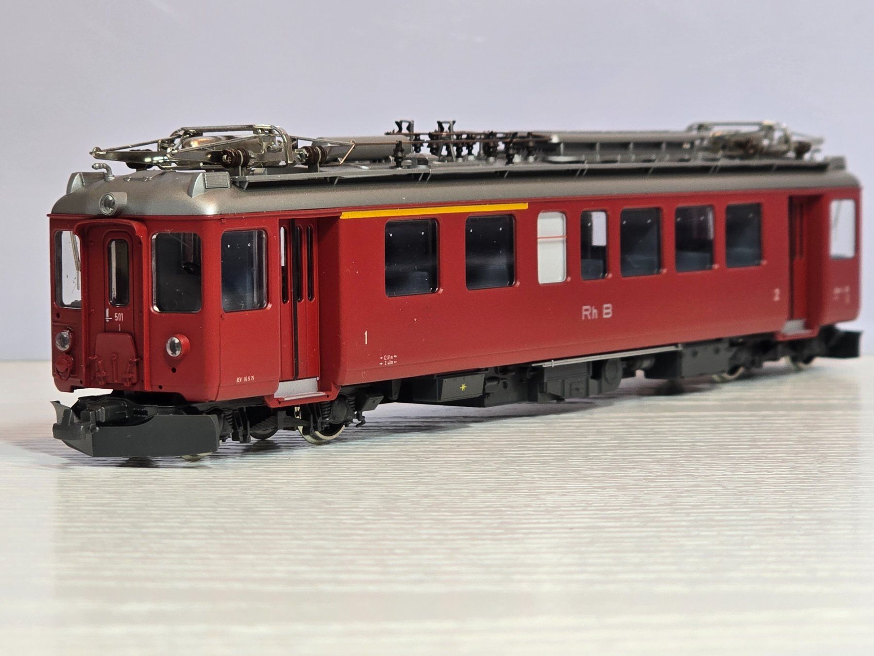 Bemo Modellini di ferrovie: Bemo, 1265111, RhB, ABe 4/4 501, Triebwagen, Analog, Vitrine – Usato da Kloten venduto da Nicola2 7