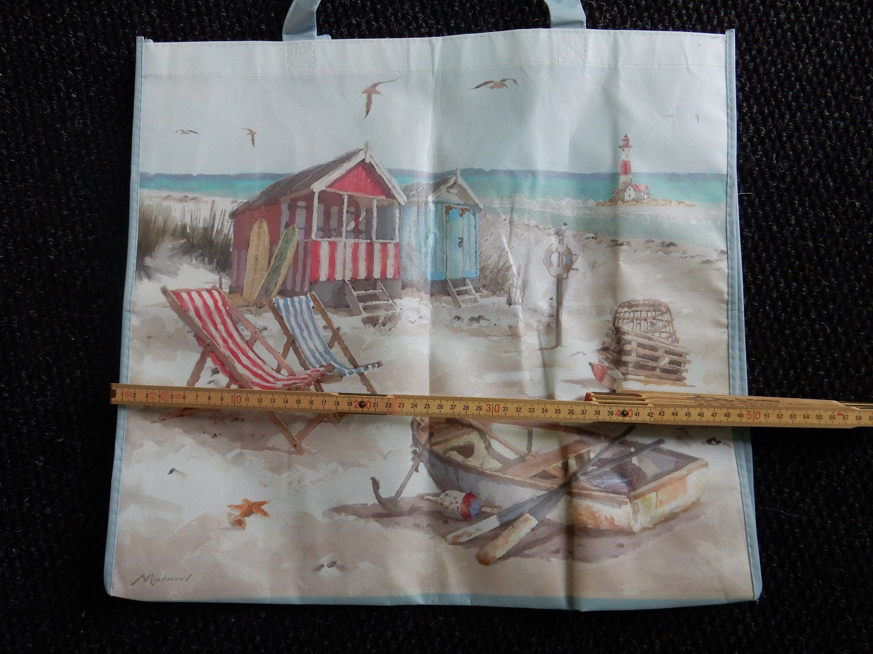 Borse: Tasche grosse Umhängetache Badetasche Strandszene – Nuovo (secondo la descrizione) da Jona venduto da simongarden 3